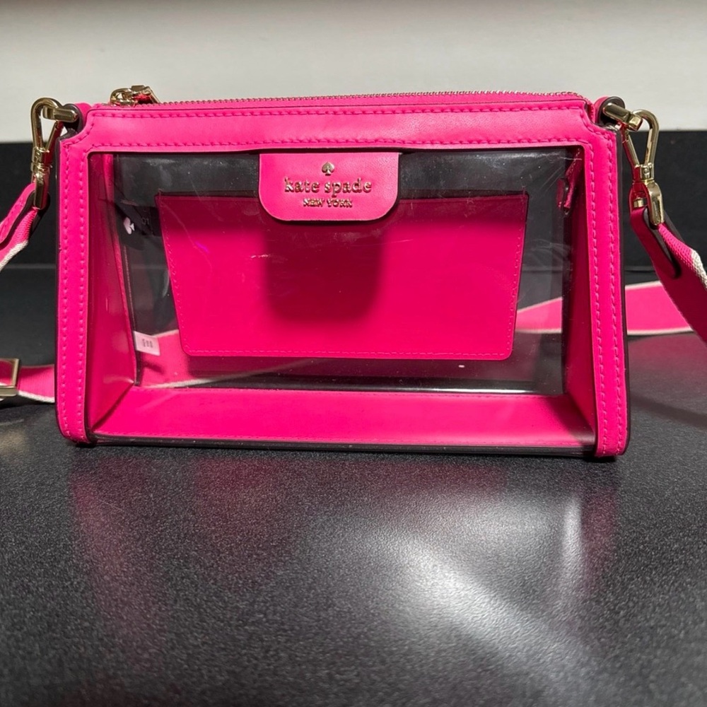 Kate Spade Pink Clear Crossbody Bag